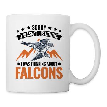 Falke Falkner Kestrel Falconry Falkner - Mug - white - Right