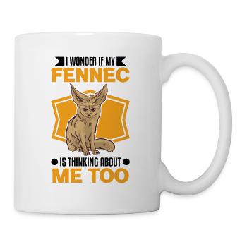 Fennek Geschenk Wüstenfuchs - Tasse - Weiß - Rechts