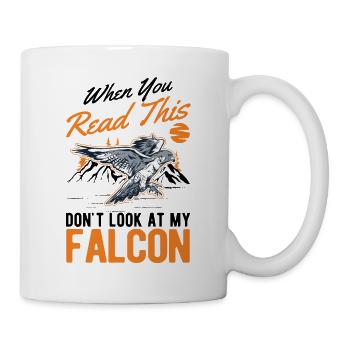 Falke Falkner Kestrel Falconry Falkner - Mug - white - Right