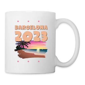 Barcelona 2023 - Tasse - Weiß - Rechts