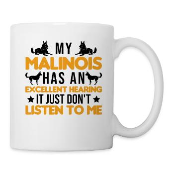 Malinois Gift Belgian Shepherd - Mug - white - Right