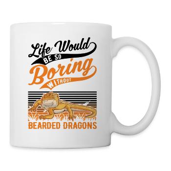 Dragon barbu Cadeau Dragon Barbu Pogona - Mug blanc - blanc - Droite