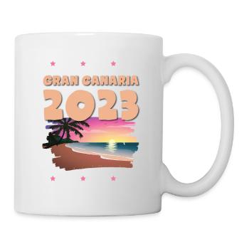 Grande Canarie 2023 (Garantie du prix le plus bas) - Mug blanc - blanc - Droite