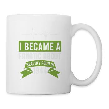 JE SUIS DEVENU UN FANATIQUE DE L’ALIMENTATION SAINE EN 1944 - Mug blanc - blanc - Droite