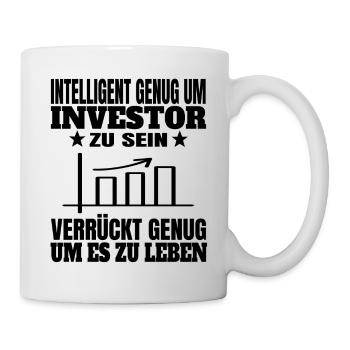 Cours des actions Actions Bourse Bourse Investissement boursier - Mug blanc - blanc - Droite