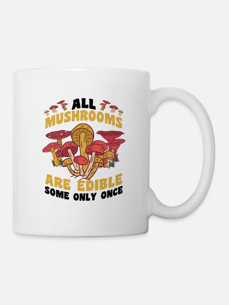 Pilze sammeln - Tasse - Weiß