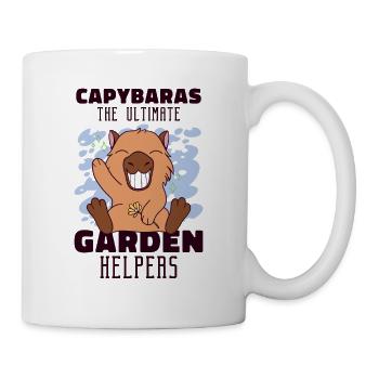 Gartenarbeit Capybara Garten Pflanzung Gärtner - Tasse - Weiß - Rechts