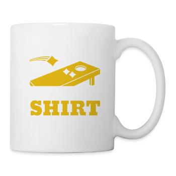 Dies Ist Mein Cornhole Shirt Für Cornhole Bean Bag - Tasse - Weiß - Rechts