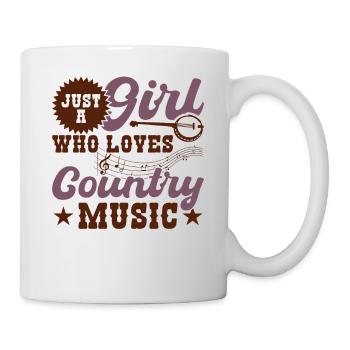 Just a girl who loves country music - Mug - white - Right