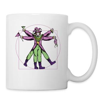 Jester Mask Mardi Gras New Orleans Party - Mug - white - Right