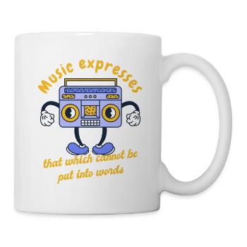 Music Expresses That Which Cannot Be Put Words - Mug - white - Right