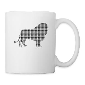 Löwe - Tasse - Weiß - Rechts