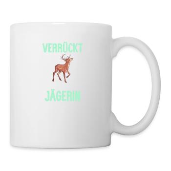 Jägerin I Jagd jagen Motiv zum bestandenen - Tasse - Weiß - Rechts