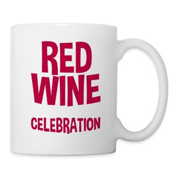 Vin rouge Le goût de la fête - Mug blanc - blanc - Droite