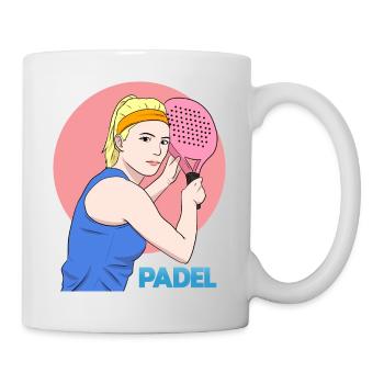 Padel Paddle Raquette Tennis Sport I Cadeau - Mug blanc - blanc - Droite