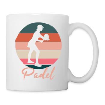 Padel Paddle Raquette Tennis Sport I Cadeau - Mug blanc - blanc - Droite