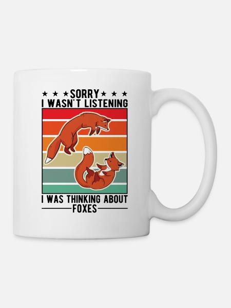 Fuchs Geschenk Rotfuchs - Tasse - Weiß
