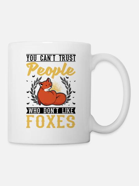 Fuchs Geschenk Rotfuchs - Tasse - Weiß