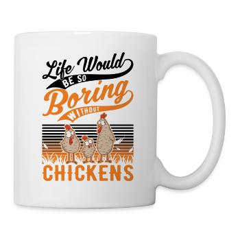 Chickens Chicken Farming Chicken Farmer - Mug - white - Right