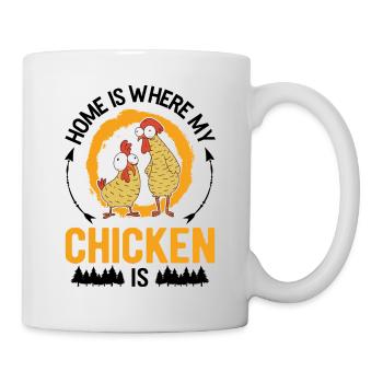 Poulets Home Farmer Poulet - Mug blanc - blanc - Droite