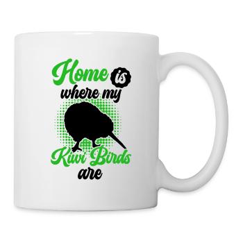 Kiwi bird is my home New Zealand Kiwi bird - Mug blanc - blanc - Droite