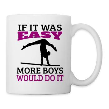 Gymnastics Girls Gymnastics Club Gymnast Apparatus Gymnastics - Mug - white - Right