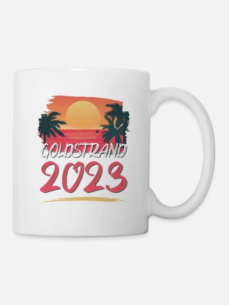Goldstrand 2023 - Tasse - Weiß