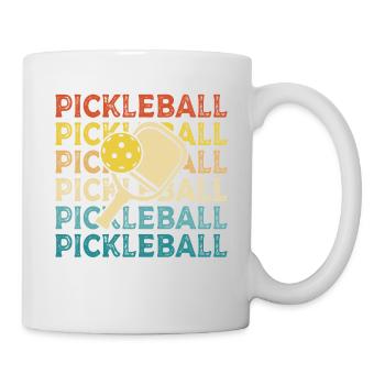 Pickleball Paddle Sports Ballspiel Spieler - Tasse - Weiß - Rechts