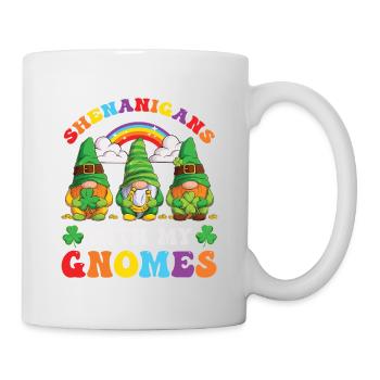 Shenanigans with gnomes for St.Patrick's Day fan - Mug - white - Right