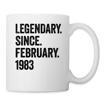 Légendaire depuis février 1983 40e anniversaire - Mug blanc - blanc - Droite