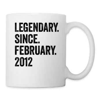 11 Years Legendary Since February 2012 11th - Mug - white - Right