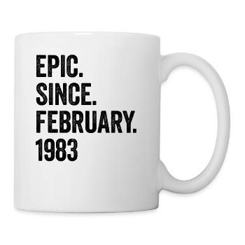 Epic depuis février 1983 40e anniversaire - Mug blanc - blanc - Droite