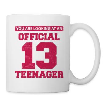 Official 13 Year Old Teenager Birthday Daughter 13 - Mug - white - Right
