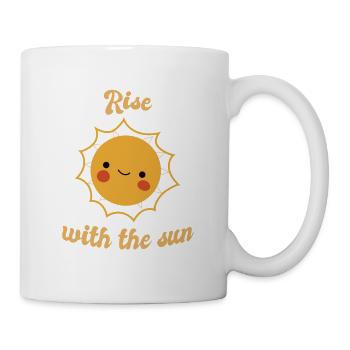 Rise With The Sun Retro Cute Sun Designs - Mug - white - Right