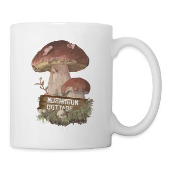 Pilz Cottage Goblincore Cottagecore Ästhetik - Tasse - Weiß - Rechts