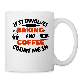 Baker Coffee Bakery Coffee Baking Pastry Cafe - Mug - white - Right