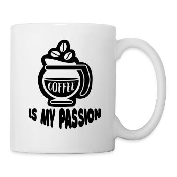 Coffee Coffee Cup Caffeine Gift Coffee Bean - Mug - white - Right