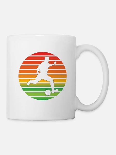 Fußballmannschaft Fußballspieler Fußballdesign - Tasse - Weiß