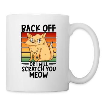 Mean Cat Pet Angry Feline Cat Pet Owner Kitten - Mug - white - Right