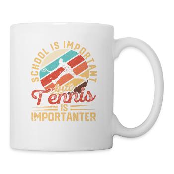 École Tennis Important Joueur Garçons - Mug blanc - blanc - Droite