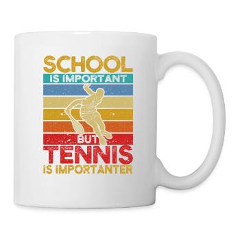 École Tennis Important Joueur Garçons - Mug blanc - blanc - Droite