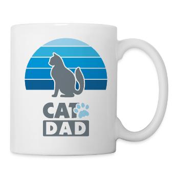 Katzenpapa - Tasse - Weiß - Rechts