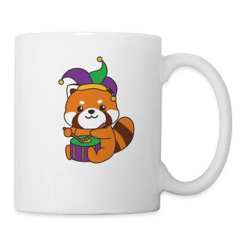 Panda rouge de carnaval avec tambour Costume de carnaval - Mug blanc - blanc - Droite