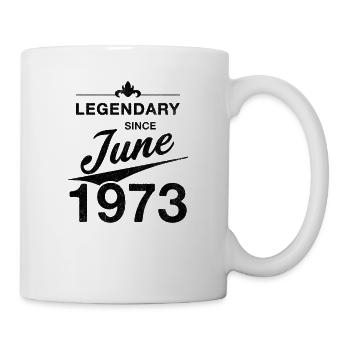 50e anniversaire Légendaire Juin 1973 Année 73 - Mug blanc - blanc - Droite