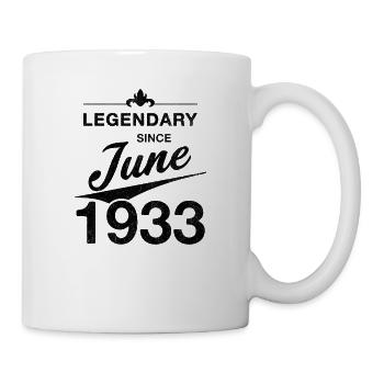 90e anniversaire Légendaire Juin 1933 Année 33 - Mug blanc - blanc - Droite