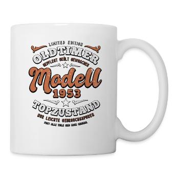 Oldtimer Modell 1953 - Geburtstag - Jahrgang - Tasse - Weiß - Rechts