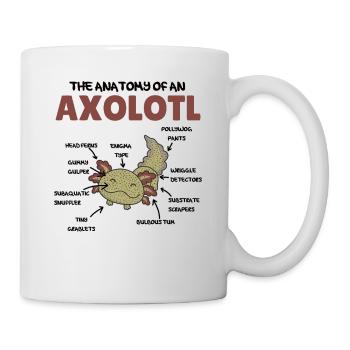 Axolotl Explanation Anatomy of an Axolotl - Mug - white - Right