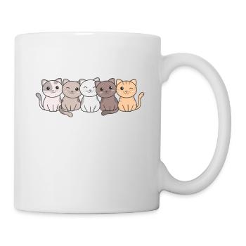 chat kawaii chats animaux mignons pour enfants - Mug blanc - blanc - Droite