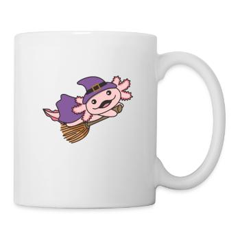 Axolotl Halloween Witch Children Witches Costume - Mug - white - Right