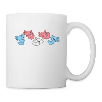 Transgender Flag Pride LGBTQ Axolotl - Mug - white - Right